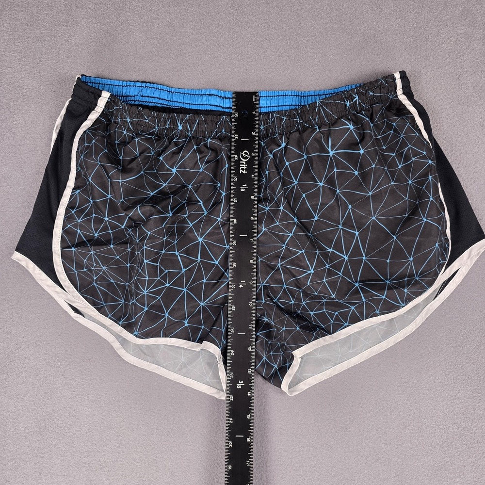 Umbro Athletic Running Shorts XL Black Blue Geometric‎ Quick Dry Mens Lined - Picture 5 of 8